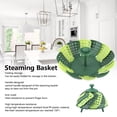 thumbnail image 6 of Steamer Basket Silicone, 2pcs Foldable Steaming Basket High Temperature Resistant Cooker Dish for Vegetable Fruit, 6 of 9