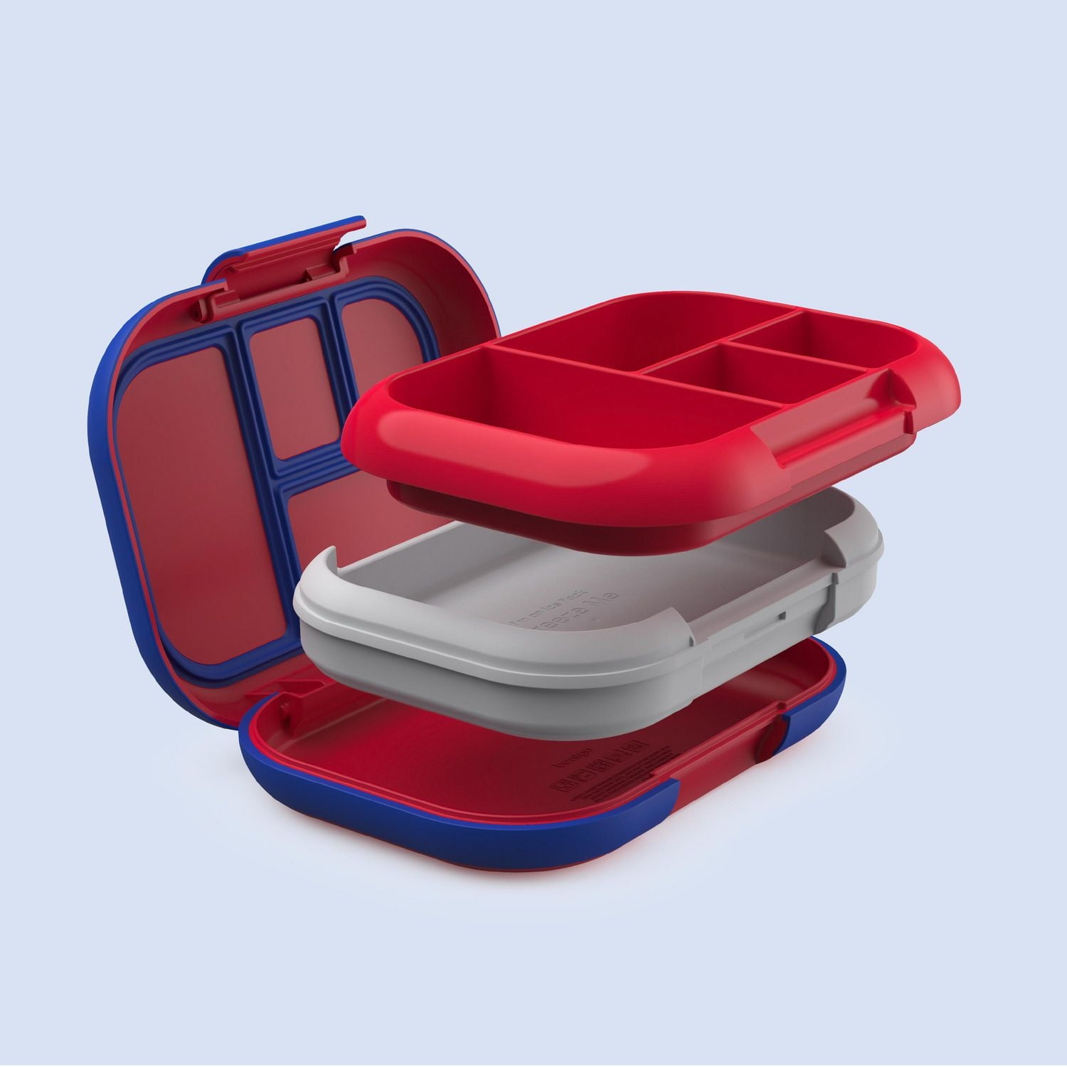 Bentgo Chill Bento-Style Kids Lunch Box - Removable Ice Pack - Red