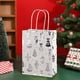 thumbnail image 4 of Bolsos de papel, adornos navideños, bolsas de regalo navideñas, bolsas de mano con estampado de Papá Noel, bolsas de papel para empaquetar dulces para fiestas navideñas, decoraciones de Halloween, dec, 4 of 6