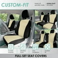 thumbnail image 3 of For 2016–2022 Honda Pilot LX | EX | EX-L FH Group Neoprene Custom Fit Waterproof Car Seat Covers - Full Set Beige, 3 of 7