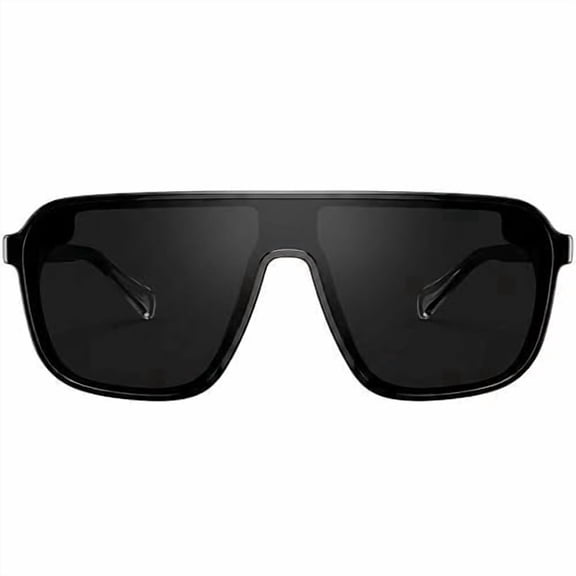 GRINDERPUNCH Polarized Narrow Fit Aviator Sunglasses for Men Women UV400 Protection Trendy Square Lightweight Sunglasses - Black