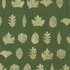 David Textiles 44" Cotton Leaf Silhouettes Fabric by the Yard, Green