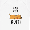 thumbnail image 4 of Inktastic Lab Life is Ruff Yellow Lab Boys or Girls Baby Bodysuit, 4 of 5