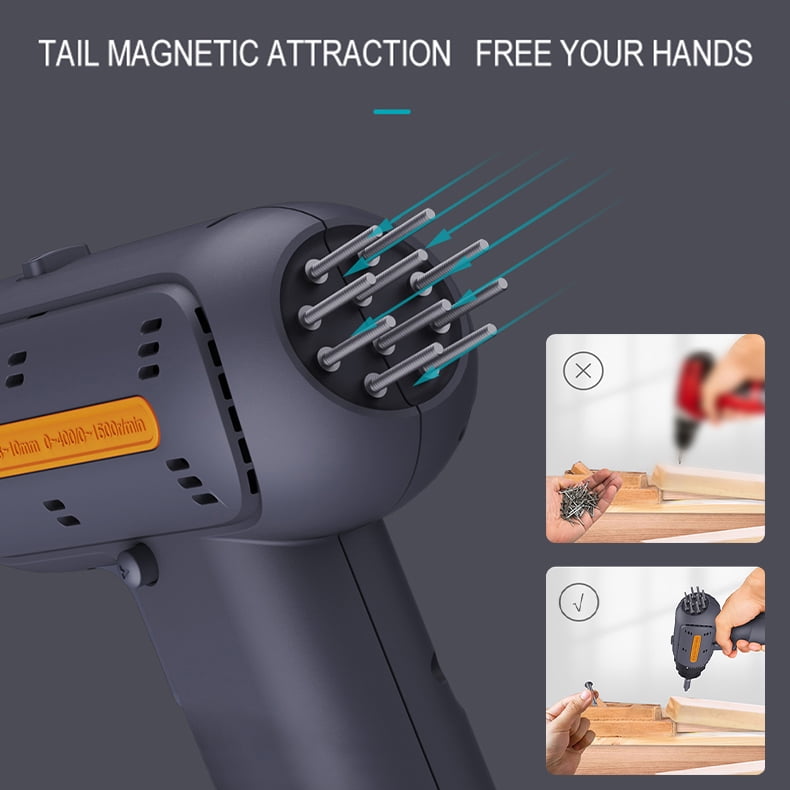 12V Cordless Drill, Electric Power Drill Set with Battery & Charger, 32pcs Drill/Driver Bits with Storge Box