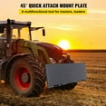 "VEVOR 1/2"" Skid Steer Quick Attach Adapter Plate, Easy Install, High