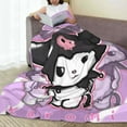 thumbnail image 3 of Lsque Sanrio Pattern Fuzzy Fleece Throw Blanket Extra Large,Super Soft,Fluffy and Warm Blankets for Couch,Bed,All Season Use (40"x30"), 3 of 7