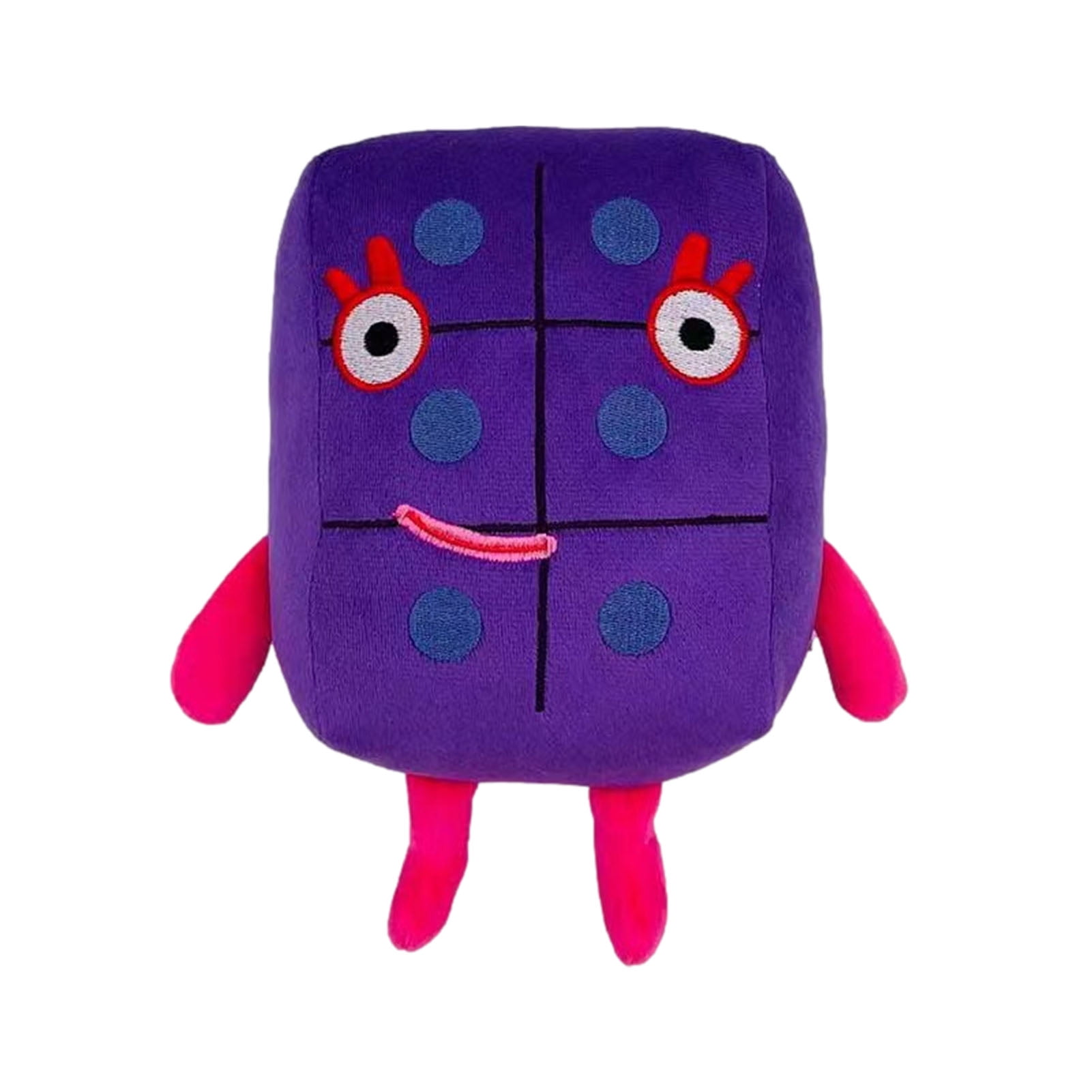 Numberblocks Plush Toys，Cartoon Numberblocks Toys Stuffed Toy ，1-4 Colourful Mathematics Enlightenment Animation Plush Doll for Boys and Girls