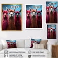 thumbnail image 4 of Designart "Pink Alpaca Wool Artistry" Animals Framed Wall Art - Traditional Pink Alpaca Living Room Framed Canvas Art, 4 of 6