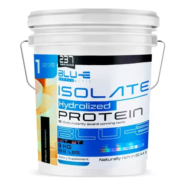 Proteína Whey Hidrolizada Isolate Blu-e 9 Kg Para 237 Servicios Sabor Natural