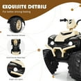 thumbnail image 4 of Topbuy 12V Electric Kids Quad ATV Ride on Car with LED Lights& Yellow, 4 of 8