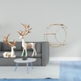 thumbnail image 2 of Estatua de escultura de ciervo,Estatua de ciervo,adorno de mesa,decoración del hogar,Colecciones de decoración de figuras de pareja de renos enamorados,Estante de almacenamiento de, 2 of 8