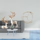 thumbnail image 2 of Estatua de escultura de ciervo, resina, pareja de renos, adorno de mesa, estante de almacenamiento de pared, figura de animal, estante colgante para e, 2 of 8