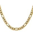 thumbnail image 2 of 14K Yellow Gold Figaro Chain Necklace 18 inch 7.5 mm Concave Open with Lobster Clasp, 2 of 4