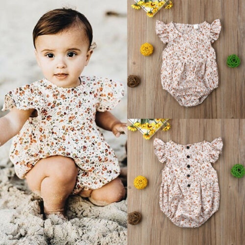 Baby Girls Little Sister Romper Big Sister Dress Family Matching Outfit