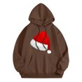 thumbnail image 3 of VBARHMQRT Brown Sweatshirt Men's Expl Osive Christmas Collection Hooded Sport Sweatshirt, 3 of 6