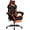 BLACKORANGE, variant on Video Gaming Chairs with Footrest, Gaming Chairs PVC Leather Ergonomic Office Gamer Chair Headrest Lumbar Support Racing Style Video Gaming Chair for Office, BlackYellow