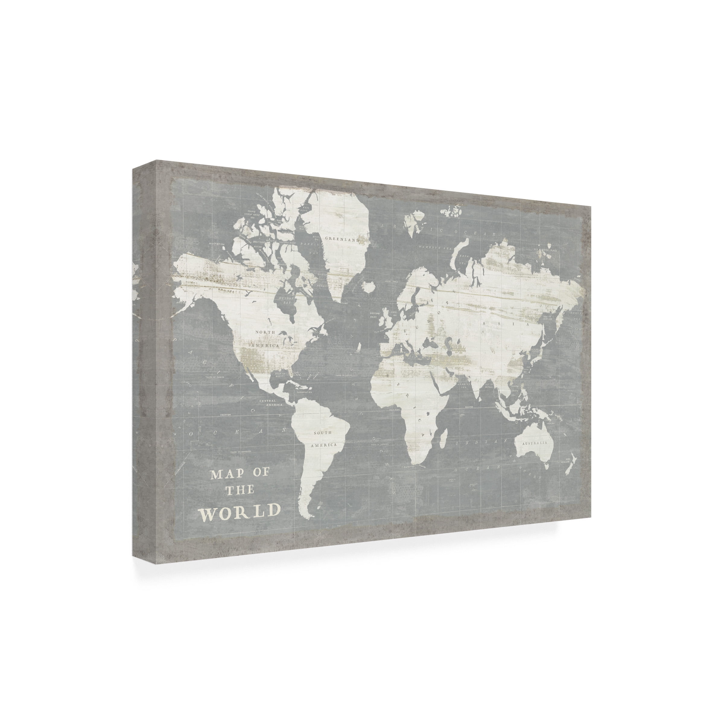 Sue Schlabach 'Slate World Map' Canvas Art