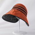 thumbnail image 1 of LinYooLi Vinyl Empty Ding Ding Hat Female Summer Version Wide -Better Trends Outdoor Sunscreen Face Face Hat Fisherman Hat, 1 of 9