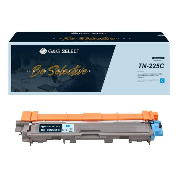 G&G Select Brother TN-225 Cartouche de toner cyan remise à neuf
