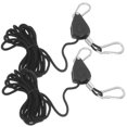 thumbnail image 3 of KAKOWELY 2pcs Heavy Duty Ratchet Ropes Adjustable Rope Ratchets Hanger Grow Light Rope Hangers,94.49X"X1.3"X0.63", 3 of 4