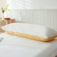 thumbnail image 5 of Move Over White Yellow Reversible Body Pillow Cover Soft Washed Microfiber Long Body Pillowcase 20*54 inch, 1 Pack, 5 of 8