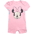 thumbnail image 7 of Disney Baby Girls Romper - 2 Pack Minnie Mouse Pooh Little Mermaid Short Sleeve Bodysuit (Newborn/Infant), 7 of 7