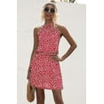 thumbnail image 4 of KRE Prime Women Printed Grecian Neck Mini Dress, 4 of 12