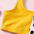 thumbnail image 4 of dmqupv Big Girl Swimwear 5-12Y Kids Toddler Baby Girls Spring Summer Print Cotton Sleeveless Print Bikini 3PC Beach Swimsuit Swimwear Clothes Swim Tops Shorts Boyshorts Yellow 10-11 Years, 4 of 5