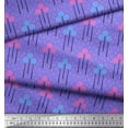 thumbnail image 3 of Soimoi polyester Crepe Fabric Leaves & Floral Artistic Print Fabric by the Yard 42 Inch Wide, 3 of 5