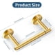 thumbnail image 5 of Toilet Paper Holder, SUS 304 Stainless Steel Adjustable Double Post Pivoting Toilet Paper Roll Holder Wall Mount for Bathroom, 5 of 5