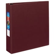 Angle View: Avery Heavy-Duty Binder, 2" One-Touch Rings, 540-Sheet Capacity, DuraHinge, Maroon (79362)