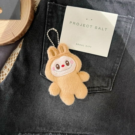 

Bgageg Bubble Mart Doll Pendant Cute Pendant By The Popular Cartoon Character Bubble Mart. Girl Backpack Decoration Badge Scarf Clothes DIY Khaki