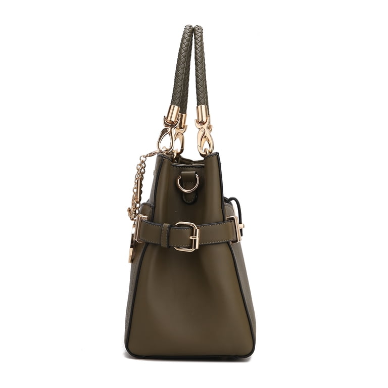 MKF Collection Tenna Vegan Leather Women's Satchel Bag, Stylish