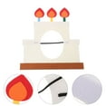thumbnail image 6 of HAKIDZEL 1Set Birthday Decorative Hats Cake Shaped Non Woven Fabric Party Headwear Celebration, 6 of 8