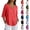 Army Green, variant on Women's Button Up Loose Casual Top Three Quarter Sleeves Border Print Cotton Linen