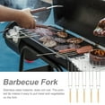 thumbnail image 1 of OULII 10 Pcs Fourchettes en Acier Inoxydable en Forme de U pour Poulet Grillé et Barbecue, 1 of 7