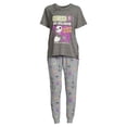 thumbnail image 3 of Disney's Nightmare Before Christmas Women's and Women's Plus Sleep Shirt and Joggers, 2-Piece Set, 3 of 5