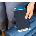 thumbnail image 6 of Passport Holder Travel Wallet RFID Blocking Case Cover - Securely Holds Passport,Boarding Passes, Denim Indigo, 6 of 7