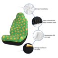 thumbnail image 4 of Uemuo Pumpkin Leaves Pattern Car Seat Covers for Front Seats Waterproof Seat Covers for Cars, Universal Auto Front Seats Protector Fits for Car-1, 4 of 6