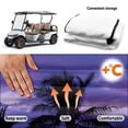 thumbnail image 5 of Bulopur Hawaii Golf Cart Seat Covers for 2-Person Seats Waterproof Golf Cart Seat Towel Blanket with 4 Front Pockets& Nonskid Bottom Fits for EZGO, Yamaha, Club Car, 5 of 8