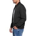 thumbnail image 6 of GrmtClth Men's Lightweight Bomber Jacket Casual Trendy Stylish Windbreaker Light Jacket with Pockets Black M, 6 of 9
