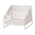thumbnail image 3 of Siruishop Records Display Stand 3 Compartment Storage Rack for Books Brochure Documents 26cmx22cmx24cm, 3 of 8