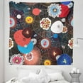 thumbnail image 1 of Fine Art Tapestry, Psychedelic Floral Pattern with Shapes Trippy Geometric Forms Form, Fabric Wall Hanging Decor for Bedroom Living Room Dorm, 5 Sizes, Multicolor, by Ambesonne, 1 of 1