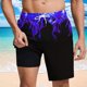 thumbnail image 2 of Pantalones Cortos para Hombre Cintura Elástica con Bolsillos, Forro de Impresión de Moda Casual para la Playa, Al Aire Libre Y el Uso Diario, 2 of 6