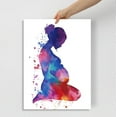 thumbnail image 2 of Pregnancy Painting Print Pregnant Woman Watercolor Poster Medical Art Gynecology Obstetrician Midwifery print Obstetrics OBGYN Wall Art Decor (20 x28inch=(50 x70 cm),Unframed), 2 of 4