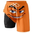 thumbnail image 3 of Men's Beach Shorts for Summer Swim Trunks with Print Double Layer Design for Surf and Pool Activities, 3 of 3