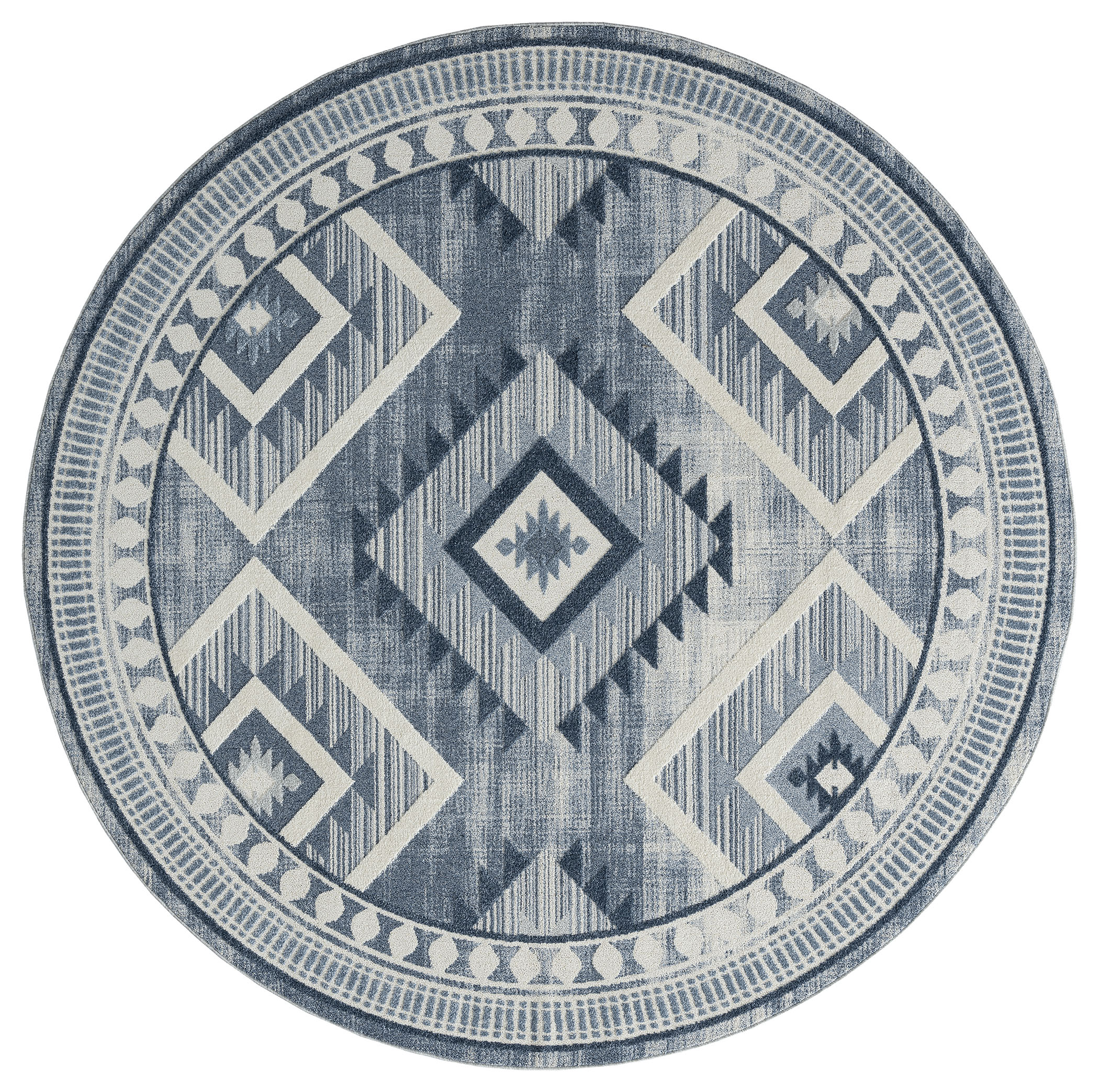 United Weavers of America Milana Contemporary/Transitional Geomtric Area Rug, 7' 11" x 7' 11"