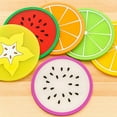 thumbnail image 6 of Mosey Cup Mat,Jelly Color Fruit Shape Coasters Creative Skid Insulation Silica Gel Cup Mat, 6 of 6
