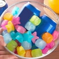 thumbnail image 6 of 20Pcs Cute Star Sqaure Fruit Shape Reusable Plastic Ice Cubes for Drinks Multicolor Refreezable Cooling Ice Ball Tool, 6 of 12