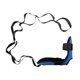 thumbnail image 5 of Extensión de pies y pantorrillas, banda de extensión de pies y piernas con 7 bucles, extensión de muslos, correa de estiramiento de para brazos d Azul, 5 of 8